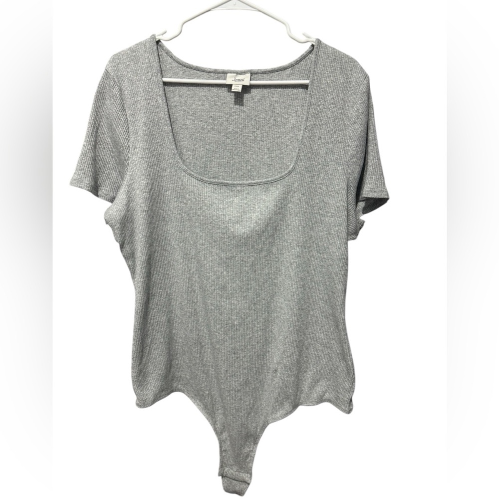 NWT sz 3x gray ribbed bodysuit